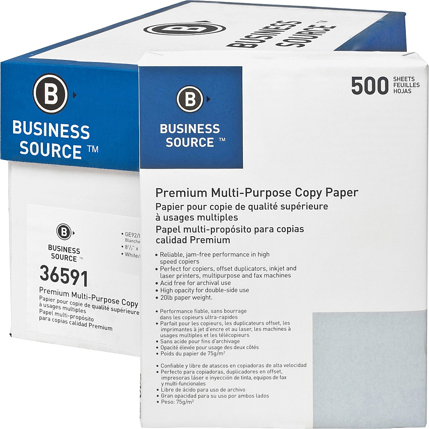 Business Source Multipurpose Copy Paper (BSN36591)