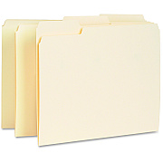 Business Source 1/3 Tab Cut Letter Recycled Top Tab File Folder (BSN65775)