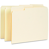 Business Source 1/3 Tab Cut Letter Recycled Top Tab File Folder (BSN65775)
