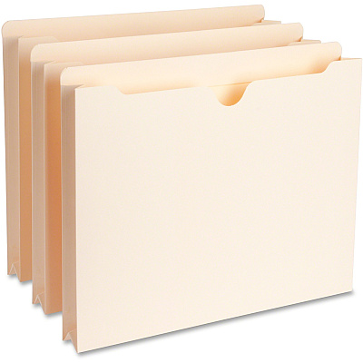 Business Source Straight Tab Cut Letter Recycled File Pocket (BSN65798)