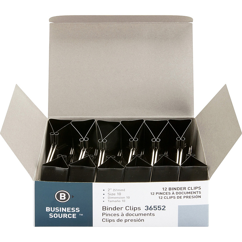 Business Source Fold-back Binder Clips (BSN36552)
