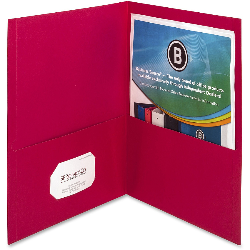 Business Source Letter Pocket Folder (BSN78494)