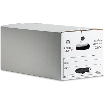 Business Source Heavy Duty Letter Size Storage Box (BSN26756)