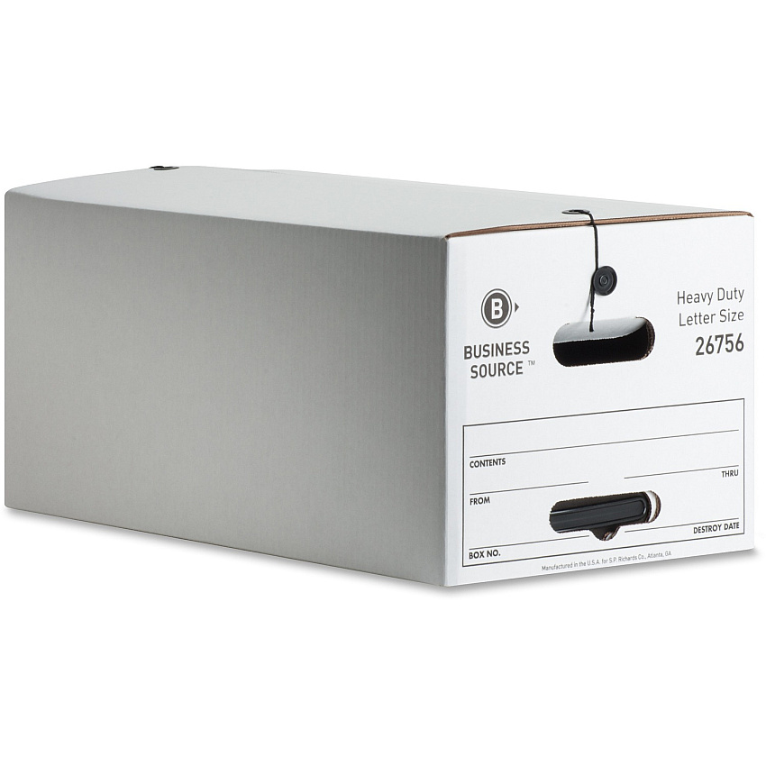 Business Source Heavy Duty Letter Size Storage Box (BSN26756)