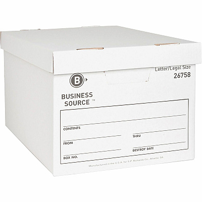 Business Source Lift-off Lid Heavy-Duty Storage Box (BSN26758)
