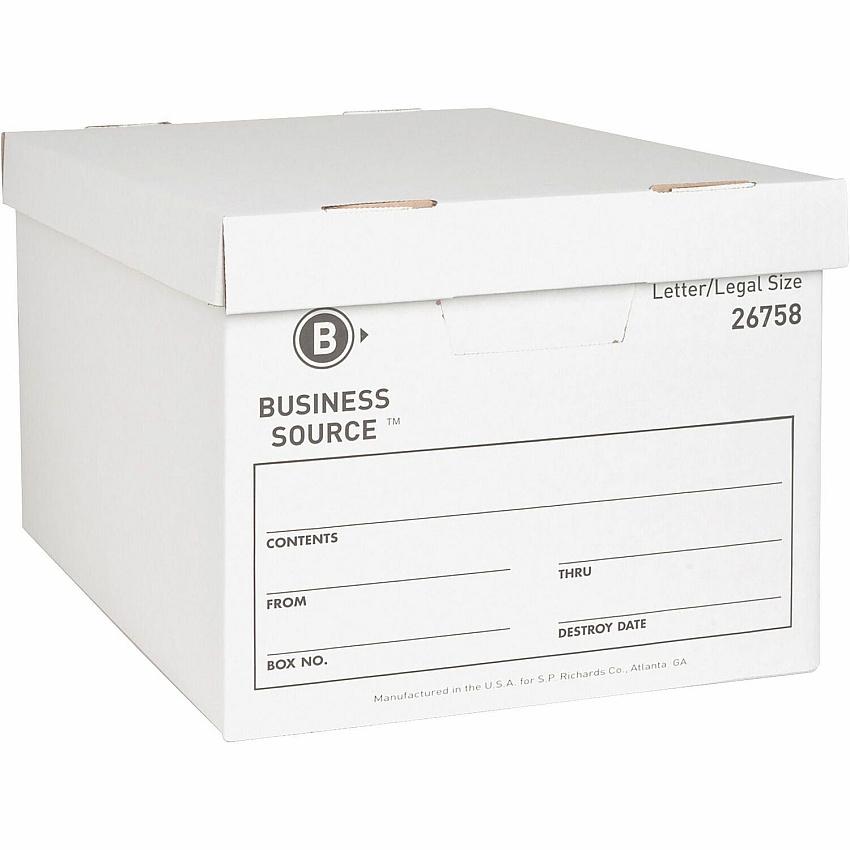 Business Source Lift-off Lid Heavy-Duty Storage Box (BSN26758)