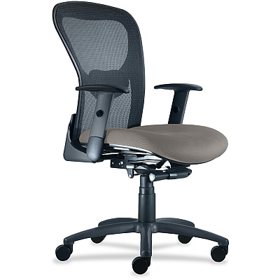 9 to 5 Seating Strata 1560 Mid Back Mesh Chair with Silver Accent (1560Y2A8B113)