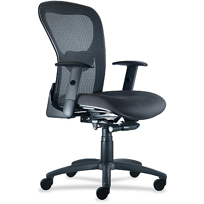 9 to 5 Seating Strata 1560 Mid Back Mesh Chair with Silver Accent (1560Y2A8B116)