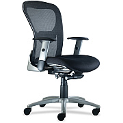 9 to 5 Seating Strata 1560 Mid Back Mesh Chair with Silver Accent (1560Y2A8ST01)
