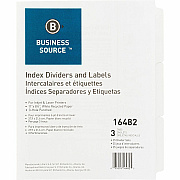 Business Source 3-Hole Punched Laser Index Tabs (BSN16482)