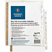 Business Source Tear-resistant Clear Tab Index Dividers (BSN16479)