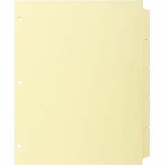 Business Source Mylar-reinforced Plain Tab Indexes (BSN16480)