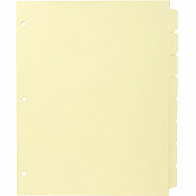 Business Source Mylar-reinforced Plain Tab Indexes (BSN16481)