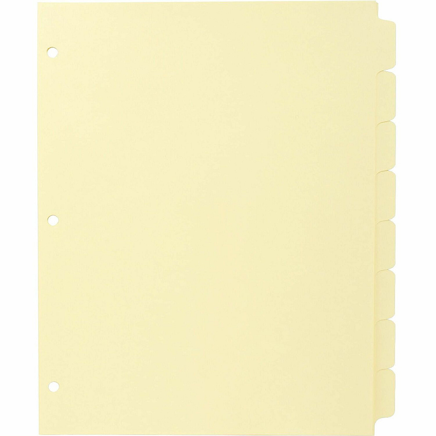 Business Source Mylar-reinforced Plain Tab Indexes (BSN16481)