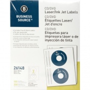 Business Source Laser/Inkjet CD/DVD Labels (26148)