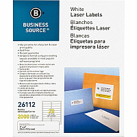 Business Source Bright White Premium-quality Address Labels (BSN26112)