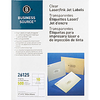 Business Source Clear Shipping Labels (BSN26125)