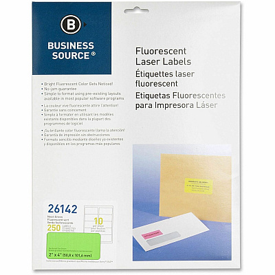 Business Source Neon Labels (BSN26142)