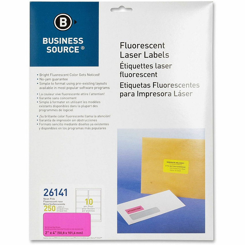 Business Source Neon Labels (BSN26141)