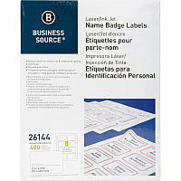 Business Source Laser/Inkjet Name Badge Labels (BSN26144)
