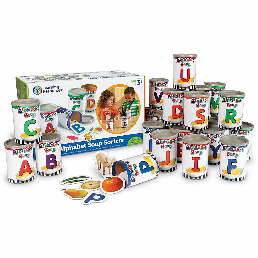Learning Resources Alphabet Soup Sorters Skill Set (LRNLER6801)