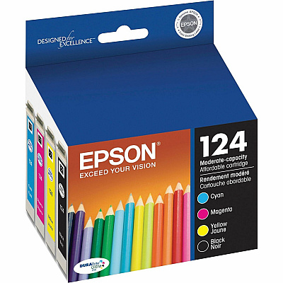 Epson DURABrite 124 Original Ink Cartridge (EPST124120BCS)