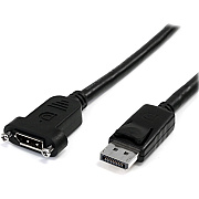 StarTech 3ft Panel Mount Displayport Cable M/f (DPPNLFM3PW)