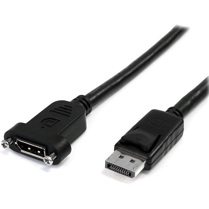 StarTech 3ft Panel Mount Displayport Cable M/f (DPPNLFM3PW)