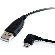 StarTech 1 Ft Usb To Left Angle Micro Usb Cable (UUSBHAUB1LA)