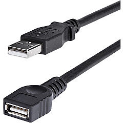 StarTech 6 Ft Black Usb Extension Cable A To A (USBEXTAA6BK)