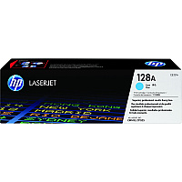 HP 128A (CE321A) Original Standard Yield Laser Toner Cartridge - Single Pack - Cyan - 1 Each