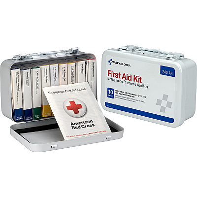 First Aid Only 10-unit ANSI 64-piece First Aid Kit (FAO240AN)