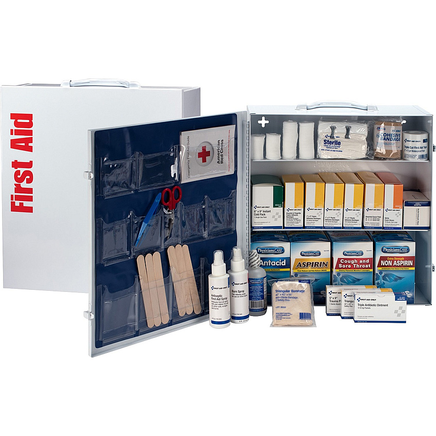 First Aid Only 3-shelf 100-person First Aid Kit (FAO247OP)