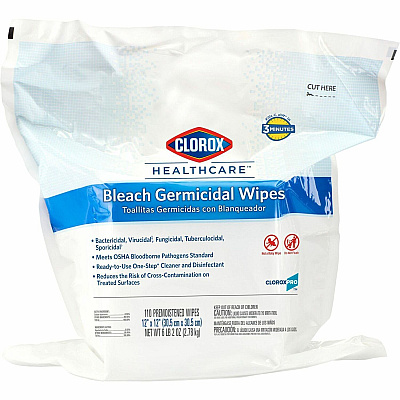 Clorox Healthcare Bleach Germicidal Wipes Refill (CLO30359)