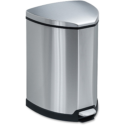 Safco Hands-free Step-on Stainless Receptacle (SAF9685SS)
