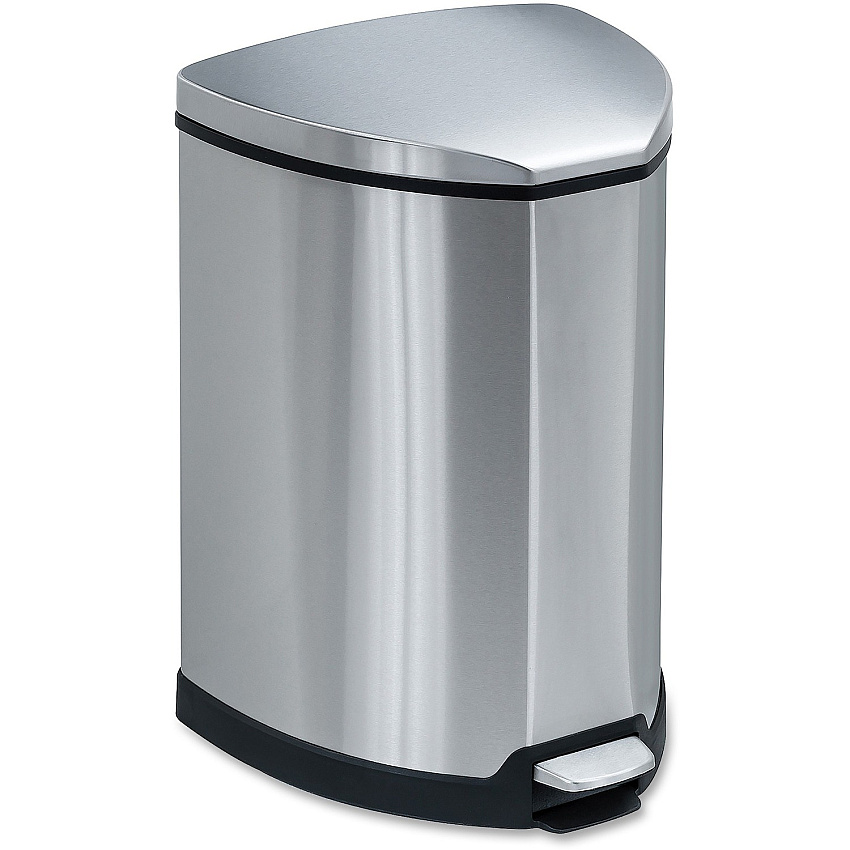 Safco Hands-free Step-on Stainless Receptacle (SAF9685SS)