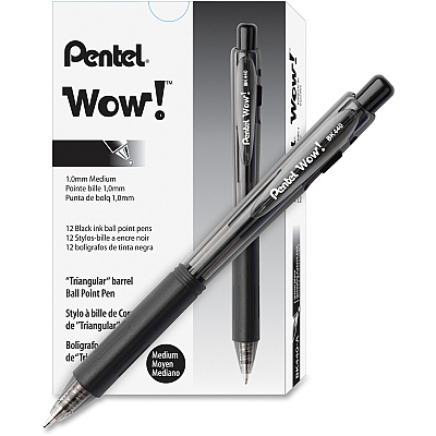 Pentel WOW! Retractable Ballpoint Pens (PENBK440ASWUS)