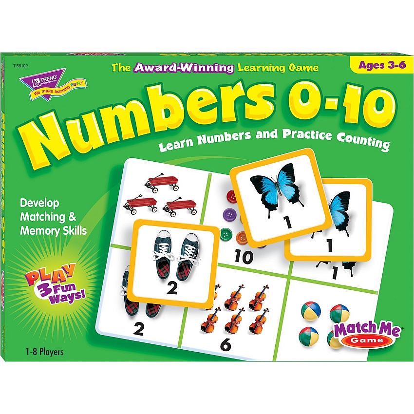 TREND Match Me Numbers 0-10 Learning Game (TEPT58102)