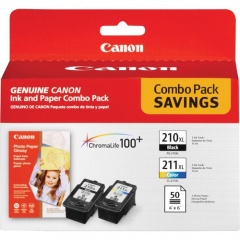 Canon PG210/CL211 Original Inkjet Ink Cartridge - Color, Black - 3 / Pack (PG210CL211)