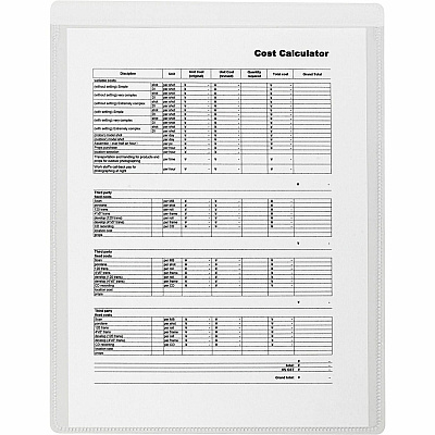 Business Source Self-Adhesive Shop Ticket Holders (BSN16466)