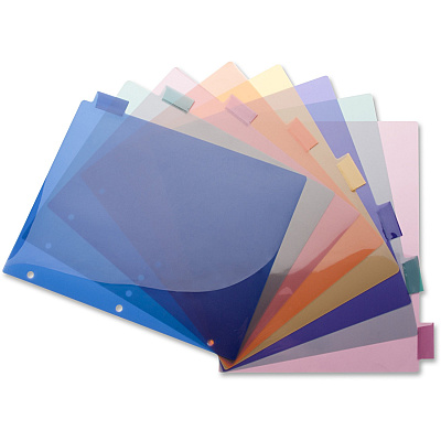 Business Source 3-Hole Poly Insert Index Dividers (BSN32371)
