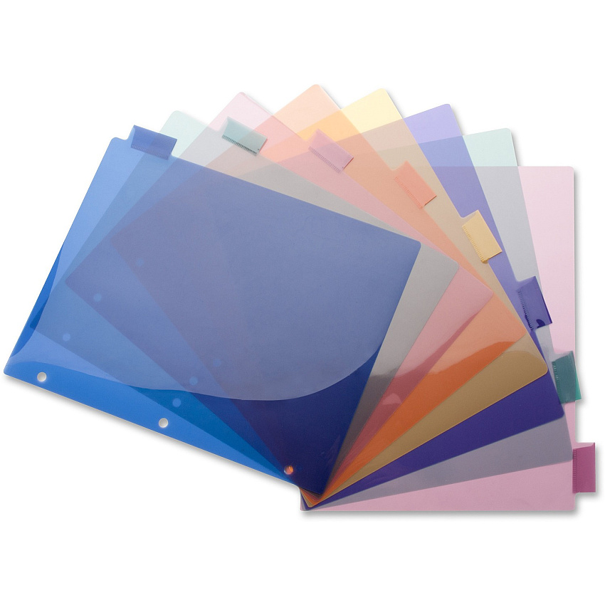 Business Source 3-Hole Poly Insert Index Dividers (BSN32371)