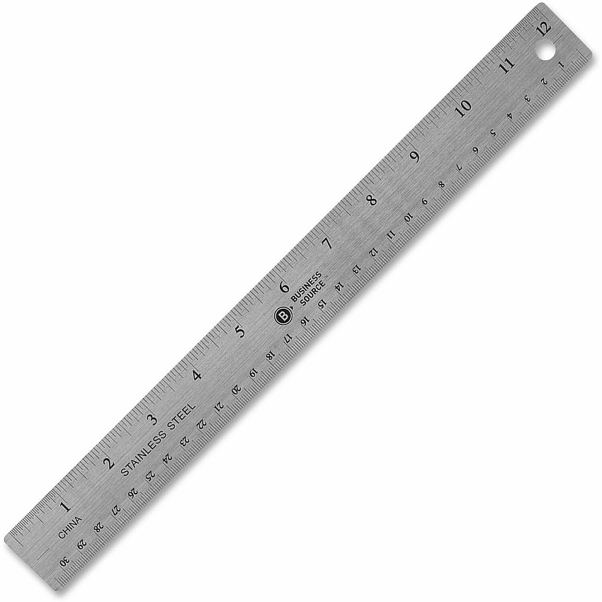 Business Source Nonskid Stainless Steel Ruler (BSN32361)