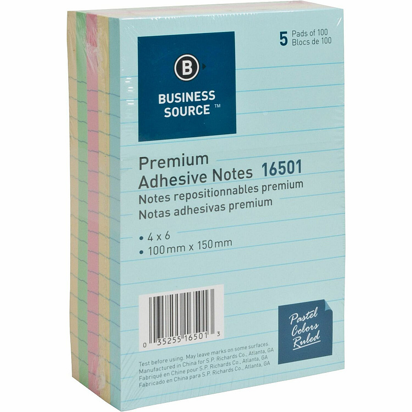 Business Source Ruled Adhesive Notes (BSN16501)