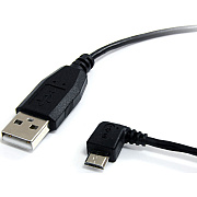 StarTech 6 Ft Usb To Left Angle Micro Usb Cable (UUSBHAUB6LA)