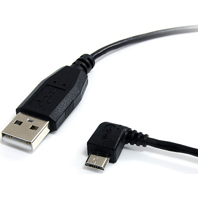 StarTech 6 Ft Usb To Left Angle Micro Usb Cable (UUSBHAUB6LA)