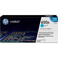 HP 650A (CE271A) Original Laser Toner Cartridge - Single Pack - Cyan - 1 Each