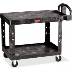 Rubbermaid Commercial 4525 HD 2-Shelf Utility Cart Flat Shelf (Med) (452500BK)