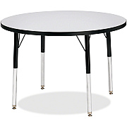 Jonti-Craft Berries Elementary Height Color Edge Round Table (6488JCE180)