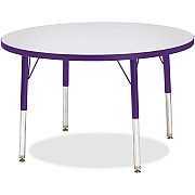 Jonti-Craft Berries Elementary Height Color Edge Round Table (6488JCE004)
